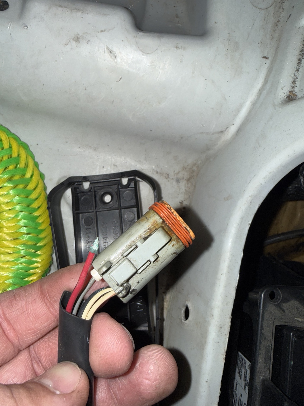 Corroded diagnostic port